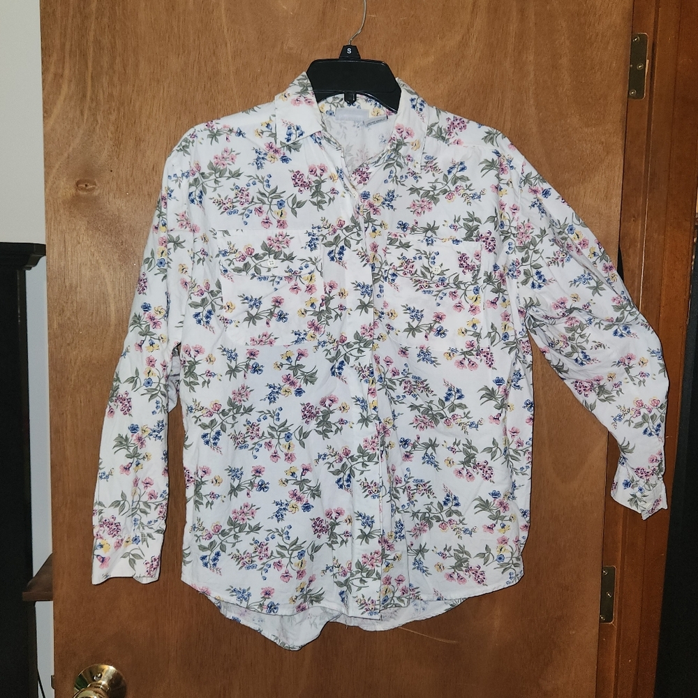 vintage floral blouse